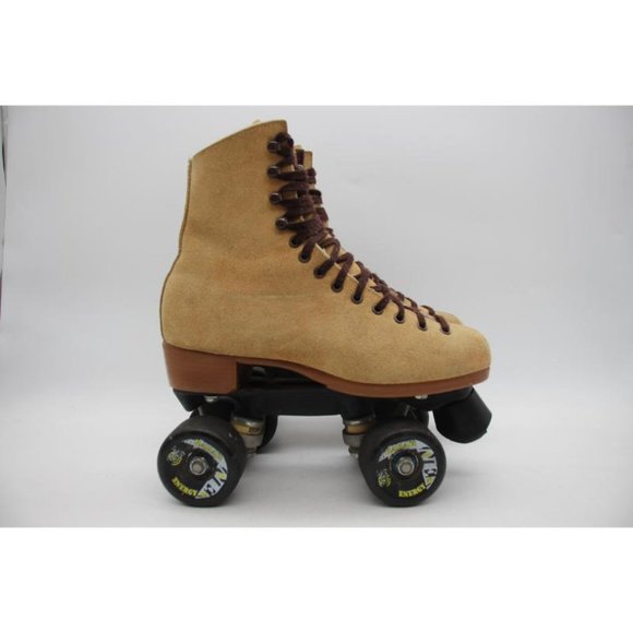 Riedel Shoes Vintage Riedell Jogger Suede Leather Roller Skates Sure Grip Womens 7 Mens 5